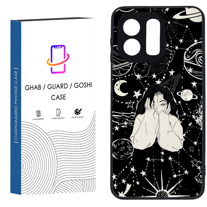 کاور قاب گارد گوشی طرح دخترانه کد 125 - TPU مناسب برای گوشی موبایل شیائومی Redmi Note 12 4G