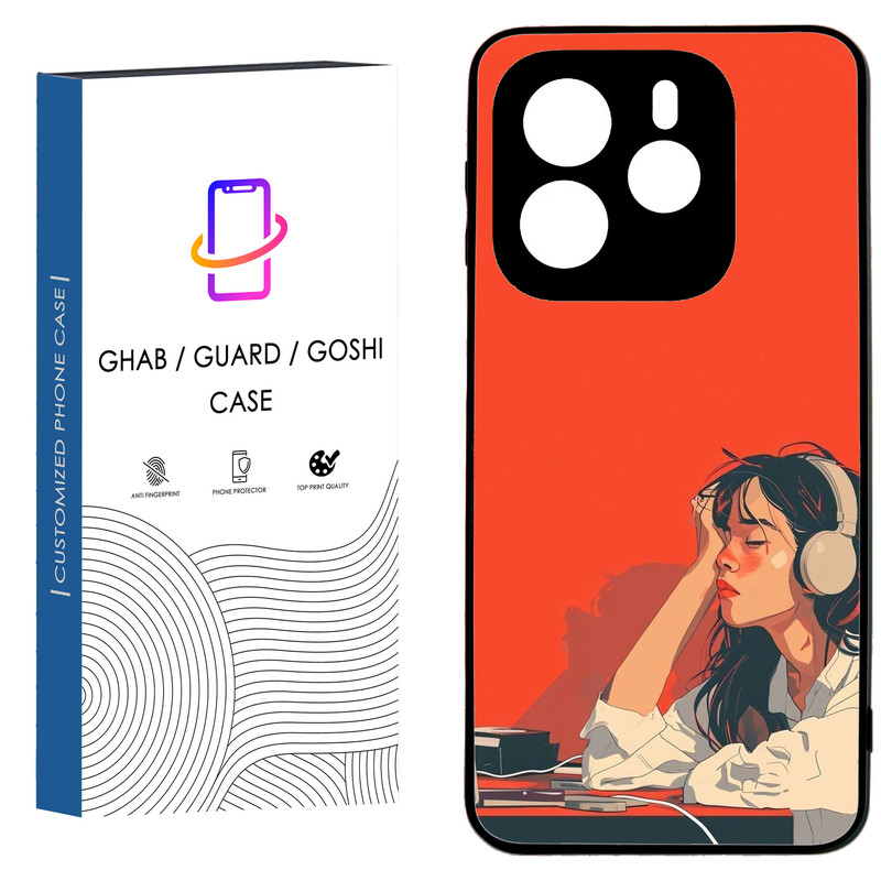 کاور قاب گارد گوشی طرح دخترانه کد 43 - TPU مناسب برای گوشی موبایل  شیائومی Redmi Note 14 4G