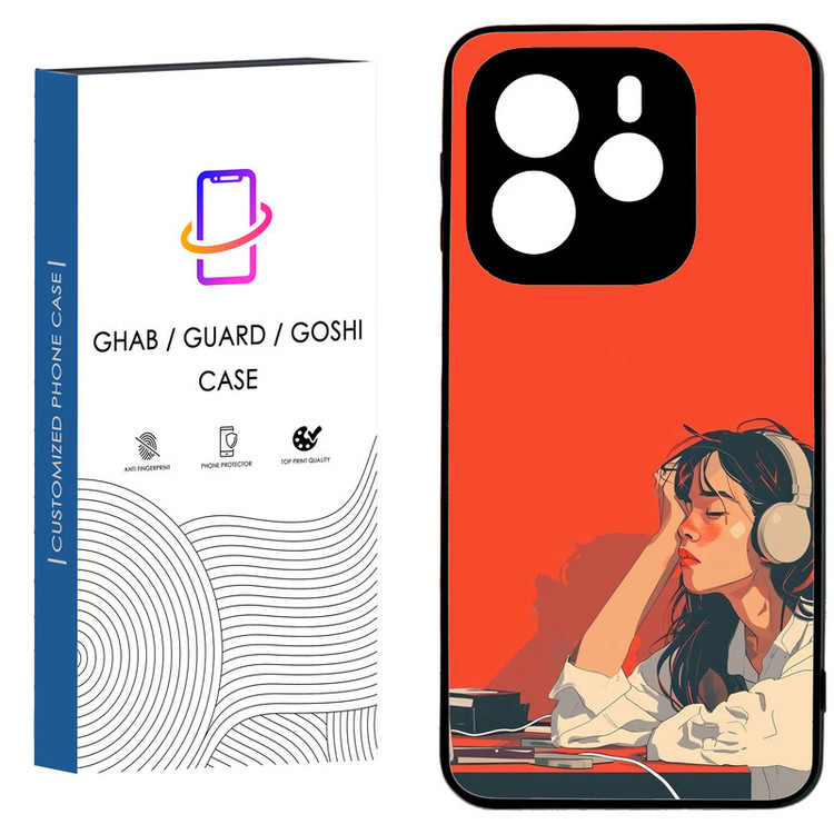 کاور قاب گارد گوشی طرح دخترانه کد 43 - TPU مناسب برای گوشی موبایل شیائومی Redmi Note 14 4G
