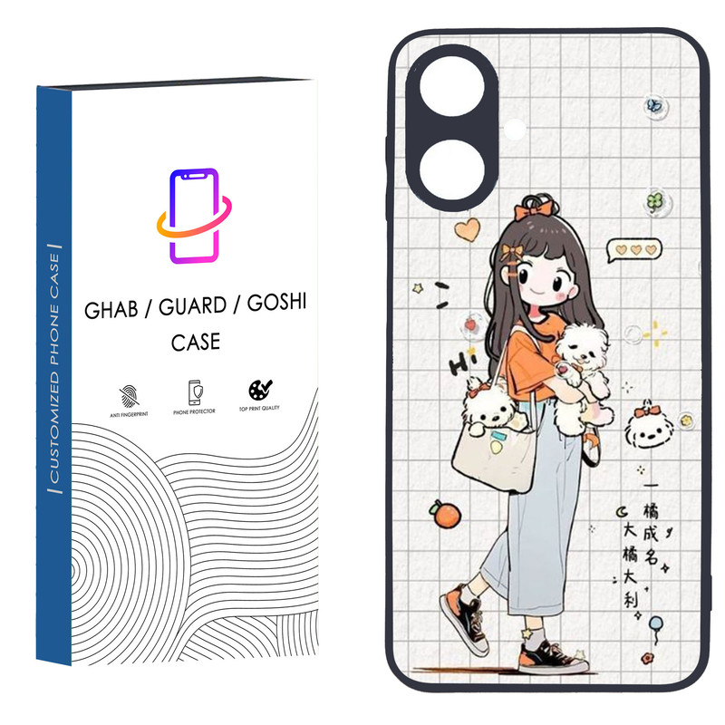 کاور قاب گارد گوشی طرح دخترانه کد 38 - TPU مناسب برای گوشی موبایل سامسونگ Galaxy A06