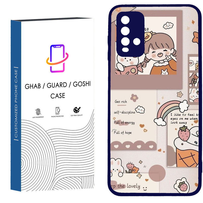 کاور قاب گارد گوشی طرح دخترانه کد - TPU - BN مناسب برای گوشی موبایل  شیائومی Redmi Note 9 4G / Redmi 9T