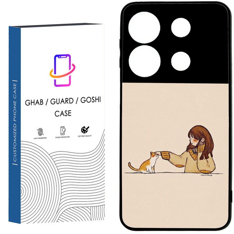 کاور قاب گارد گوشی طرح دخترانه کد 48- TPU مناسب برای گوشی موبایل شیائومی Redmi Note 13 Pro 5G / Poco X6 5G