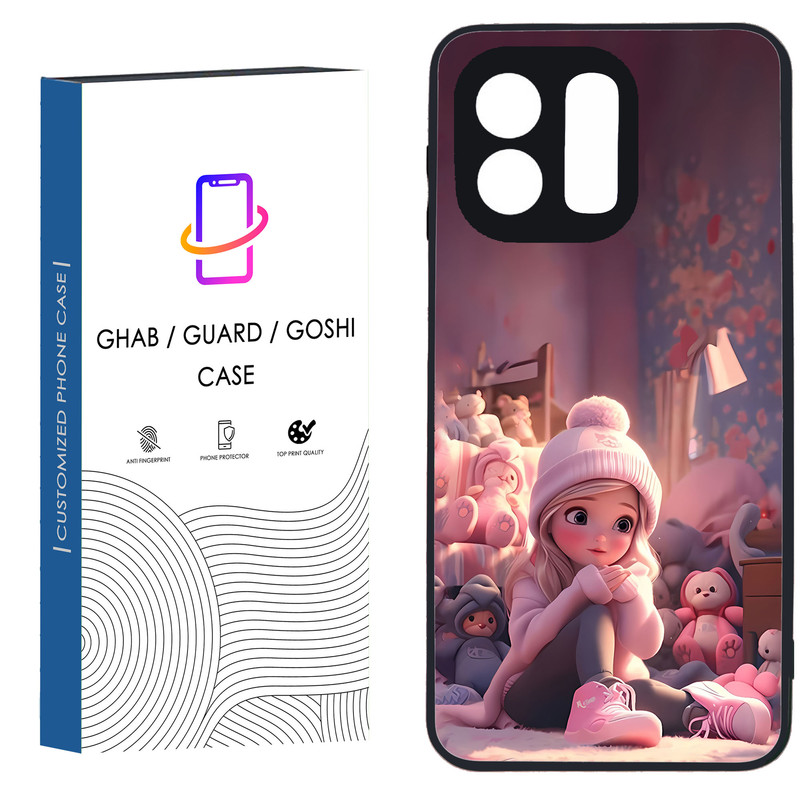 کاور قاب گارد گوشی طرح دخترانه کد 127 - TPU مناسب برای گوشی موبایل شیائومی Redmi Note 12 4G