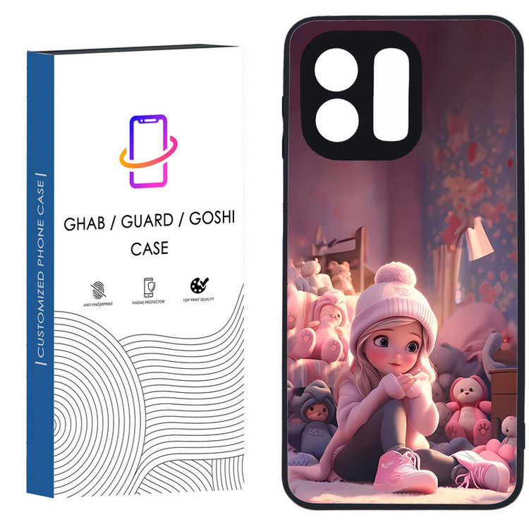 کاور قاب گارد گوشی طرح دخترانه کد 127 - TPU مناسب برای گوشی موبایل شیائومی Redmi Note 12 4G