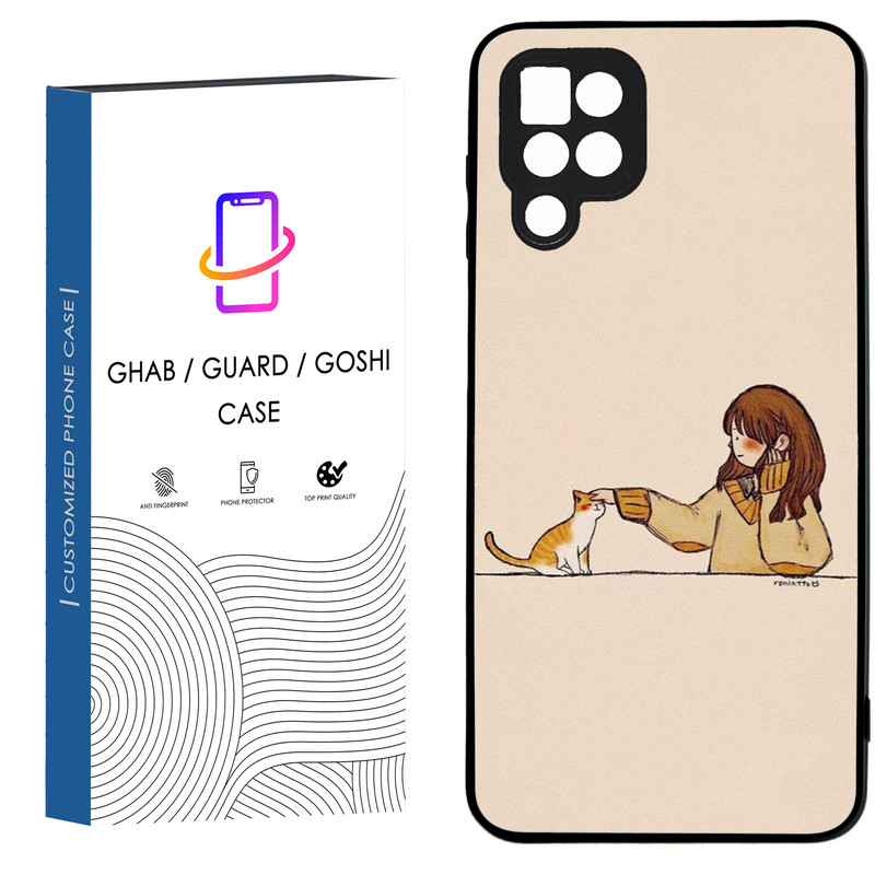 کاور قاب گارد گوشی طرح دخترانه کد 54 - TPU مناسب برای گوشی موبایل سامسونگ Galaxy A12