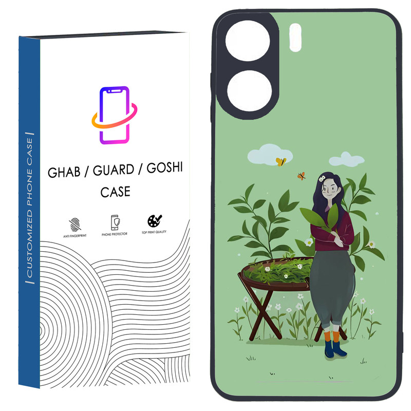کاور قاب گارد گوشی طرح دخترانه کد 8 - TPU مناسب برای گوشی موبایل شیائومی Redmi 13C / Poco C65