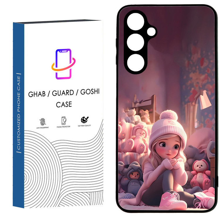 کاور قاب گارد گوشی طرح دخترانه کد 81 - TPU مناسب برای گوشی موبایل سامسونگ Galaxy A34