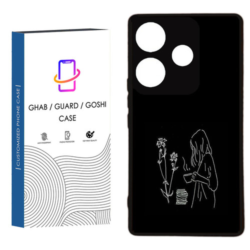 کاور قاب گارد گوشی طرح دخترانه کد 46 - TPU مناسب برای گوشی موبایل شیائومی Redmi 13