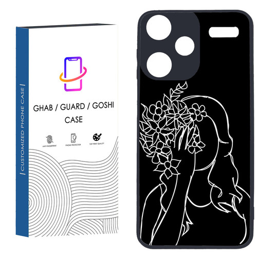 کاور قاب گارد گوشی طرح دخترانه کد 125 - TPU مناسب برای گوشی موبایل شیائومی Redmi Note 13 Pro Plus
