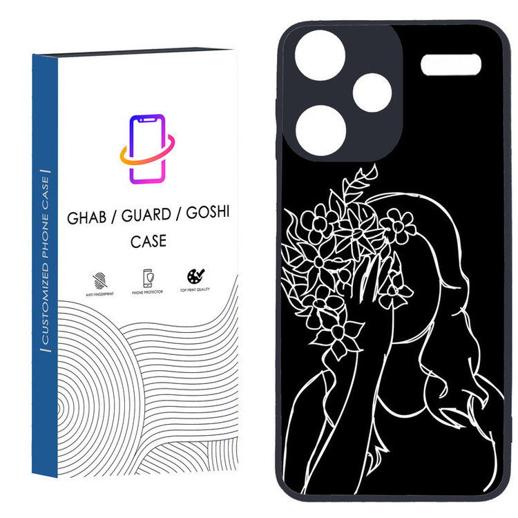 کاور قاب گارد گوشی طرح دخترانه کد 125 - TPU مناسب برای گوشی موبایل شیائومی Redmi Note 13 Pro Plus