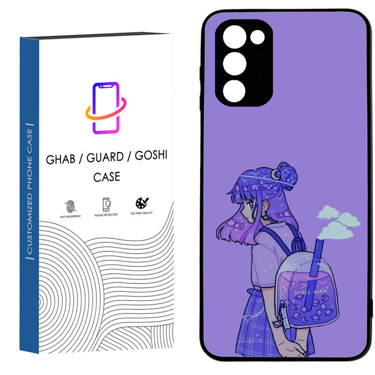 کاور قاب گارد گوشی طرح دخترانه کد 147 - TPU مناسب برای گوشی موبایل سامسونگ Galaxy A02S