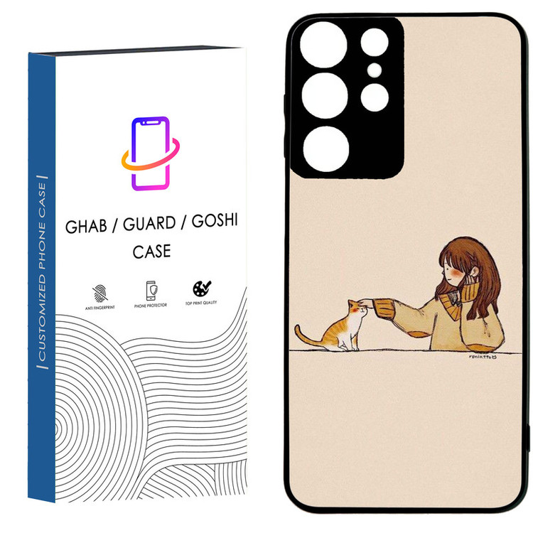کاور قاب گارد گوشی طرح دخترانه کد 1 - TPU مناسب برای گوشی موبایل سامسونگ Galaxy S21 Ultra / S20 Ultra