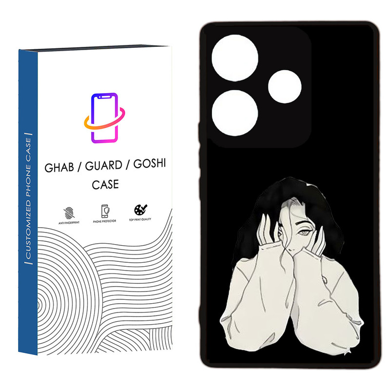 کاور قاب گارد گوشی طرح دخترانه کد 6 - TPU مناسب برای گوشی موبایل  شیائومی  Redmi 13