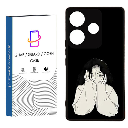 کاور قاب گارد گوشی طرح دخترانه کد 6 - TPU مناسب برای گوشی موبایل شیائومی Redmi 13