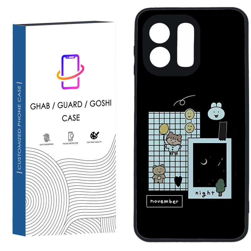 کاور قاب گارد گوشی طرح دخترانه کد 36 - TPU مناسب برای گوشی موبایل شیائومی Redmi Note 12 4G