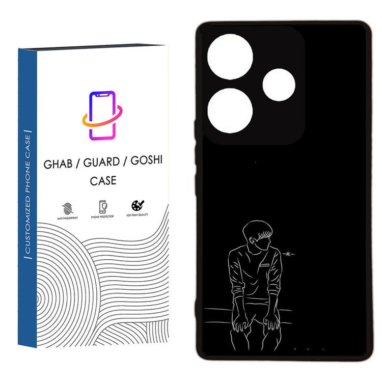 کاور قاب گارد گوشی طرح پسرانه کد 85 - TPU مناسب برای گوشی موبایل شیائومی Redmi 13