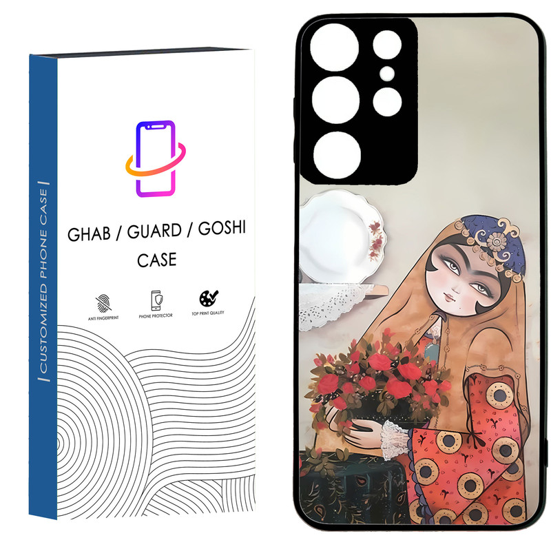 کاور قاب گارد گوشی طرح دخترانه کد 71 - TPU مناسب برای گوشی موبایل سامسونگ Galaxy S21 Ultra / S20 Ultra